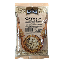 Natco Large white cashew pieces 250gm